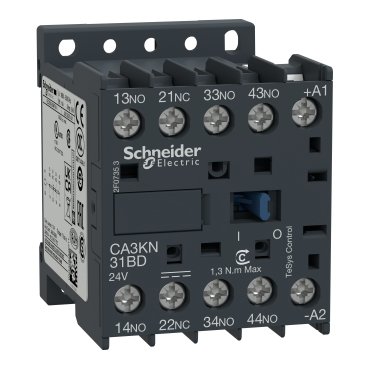[Imagem do produto CONTATOR AUXILIAR TESYS K 3NA+1NF 72VCC CA3KN31SD SCHNEIDER]