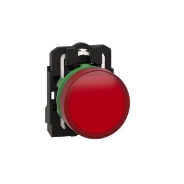[Imagem SINALIZADOR MODULAR Ø22MM PLÁSTICO LED VERMELHO 24VCA/CC XB5AVB4 SCHNEIDER]