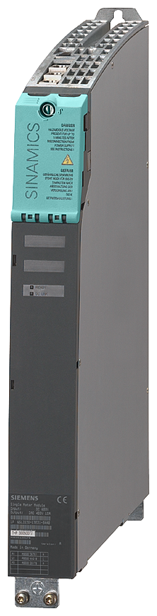 [Imagem MÓDULO DE MOTOR ÚNICO ENTRADA 600VDC SAÍDA 400V 3AC 9A SINAMICS S120 6SL31261TE210AA3 SIEMENS]