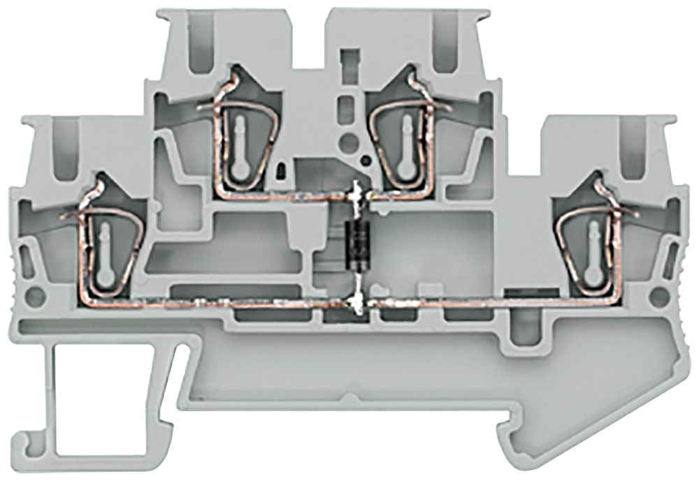 [Imagem CONECTOR PASSAGEM CINZA 0,08-2,5MM2 8WH20205KF00 SIEMENS]