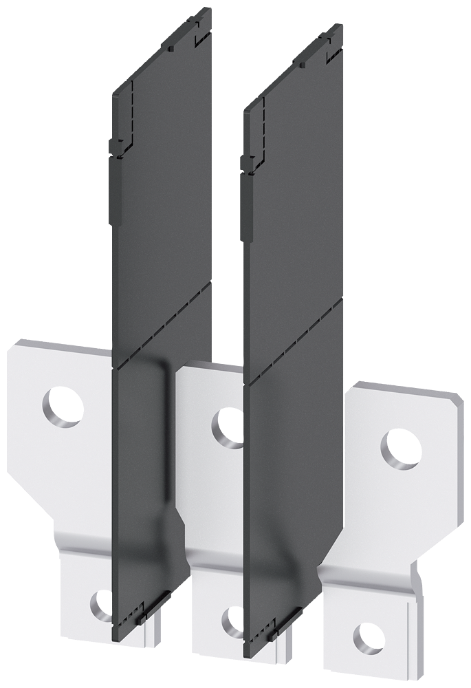 [Imagem ALARGAMENTO DE CONEXÃO LADO FRONTAL 3 PEÇAS ACESSÓRIOS PARA: 3VA2100/160/250 3VA92630QC00 SIEMENS]