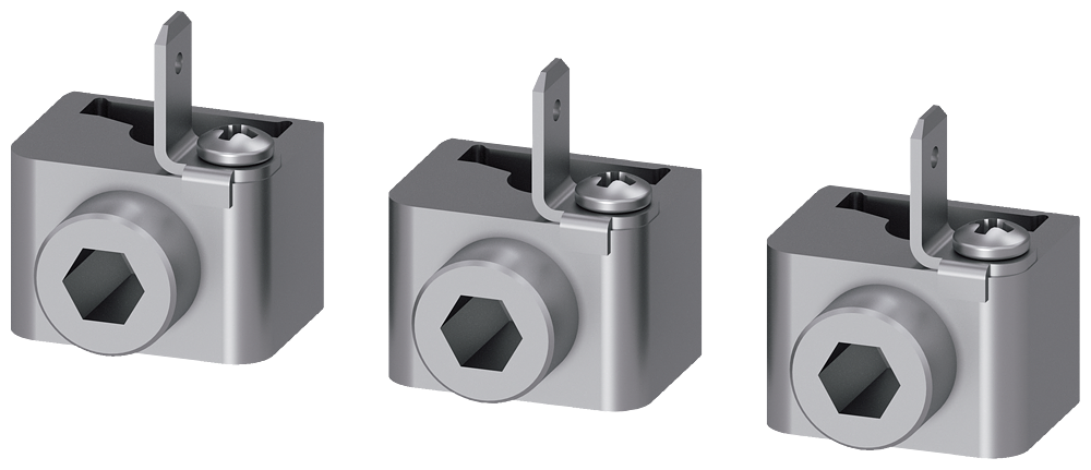 BORNE DE CONEXÃO PARA CONDUTOR CIRCULAR TA1.0 1,5…10 MM² COM TOMADA DE TENSÃO 3VM91130JG10 SIEMENS