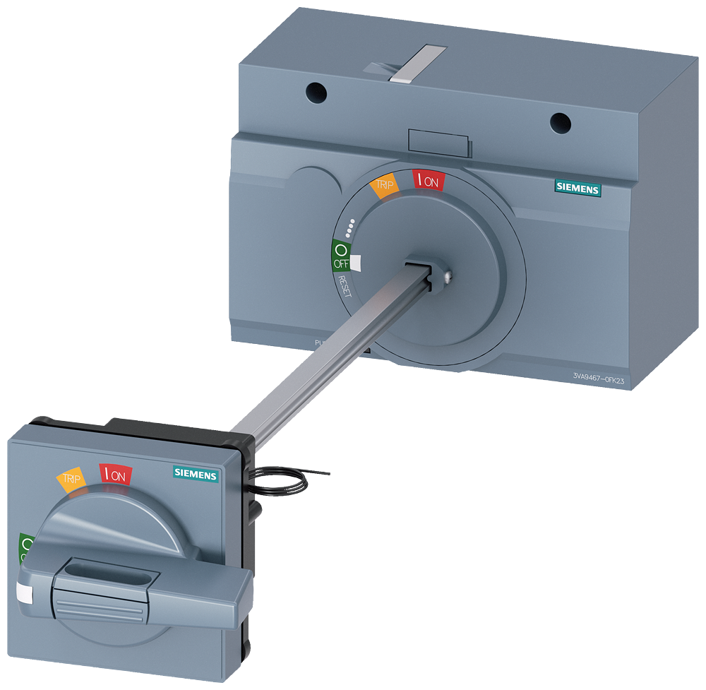 [Imagem ACIONAMENTO GIRATÓRIO DO ACOPLAMENTO DA PORTA PADRÃO IEC IP65 COM TRAVAMENTO ... 3VA94670FK23 SIEMENS]