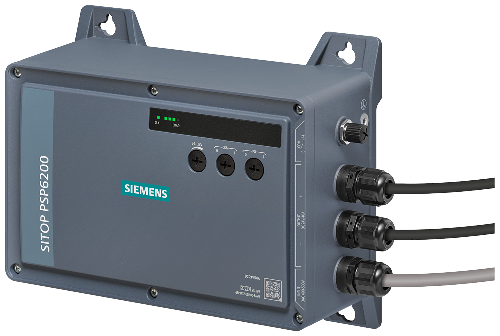 FONTE DE ALIMENTAÇÃO DE CORRENTE SITOP PSP6200 TRIFÁSICA 24 V CC/40 A 6EP34370SH003AV0 SIEMENS