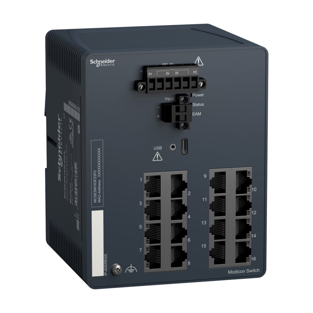 [Imagem MODICON MANAGED SWITCH 16 PORTS FOR COPPER MCSESM163F23F0 SCHNEIDER]