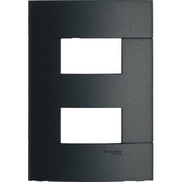 [Imagem PLACA 4X2 2 POSTOS SEPARADOS ONIX DECOR PRM044228 SCHNEIDER]