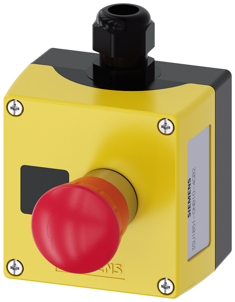 [Imagem do produto CAIXA DE AS-INTERFACE PARA APARELHOS DE COMANDO 22MM METAL AMARELO 3SU18510NB104GB2 SIEMENS]