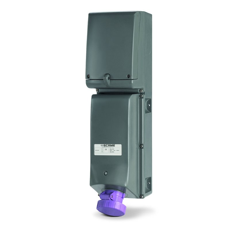 [Imagem TOMADA DE EMBUTIR INTERTRAVAMENTO 2P IP66 16A 24V AC 120VA 503.2416-F SCAME]