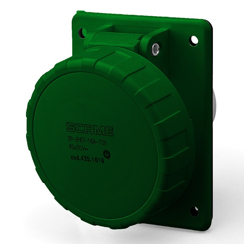 [Imagem do produto TOMADA DE EMBUTIR 3P 32A <50V 11H IP67 435.32185 SCAME]