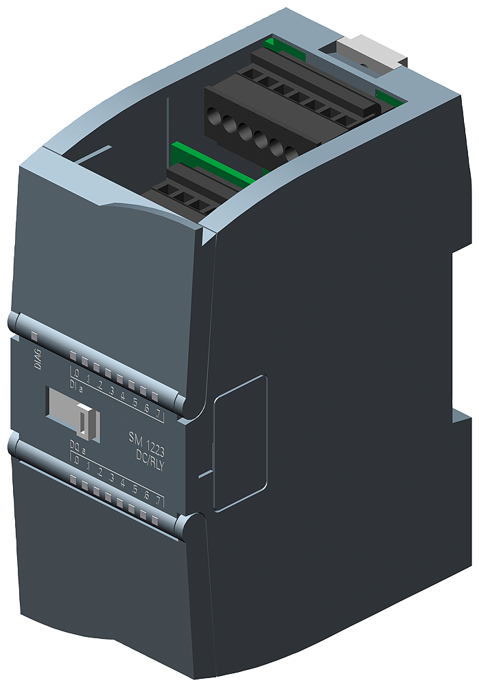 [Imagem MODULO SIPLUS S7-1200 SM 1223 8DI8DQ RLY 6AG12231PH324XB0 SIEMENS]