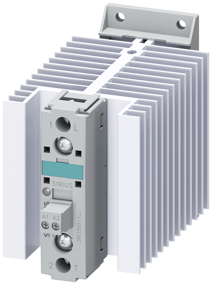 [Imagem do produto CONTATOR A SEMICONDUTOR 3RF2, MONOFÁSICO CA51 50A/CA 15 25A 24-230V/110-230V CA 3RF23501BA22 SIEMENS]