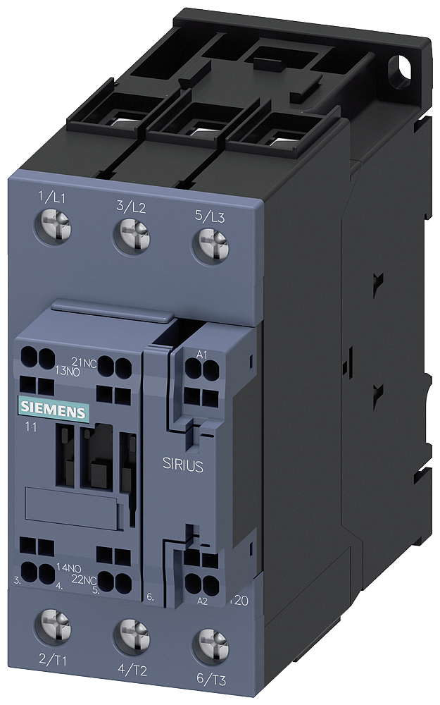 [Imagem do produto CONTATOR 3P 51A 230VCA 1NA+1NF 50HZ 3RT20363AP00 SIEMENS]