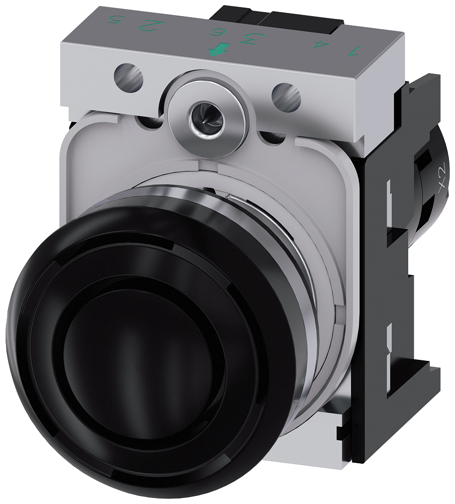 INDICADOR ACÚSTICO 22MM REDONDO METAL PRETO SOM CONTÍNUO 2,4 KHZ 110V CA 3SU12506KC101AA0 SIEMENS