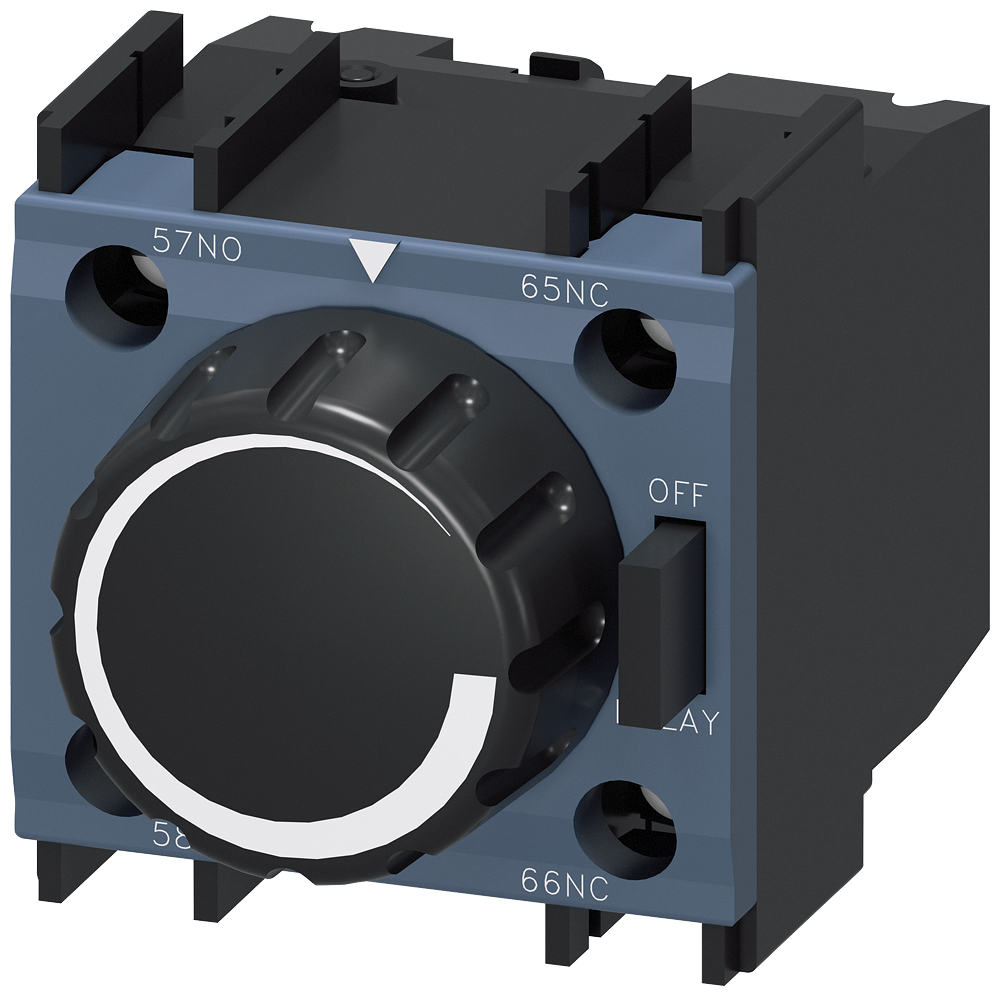 BLOCO DE RELÉ TEMPORIZADOR PNEUMÁTICO ATRAS. NO CORTE 10-180S 1NA+1NF PARA C 3RT29272PR11 SIEMENS