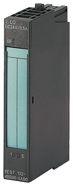 [Imagem MÓDULO DE SAÍDA ELETRÔNICO ET 200S 2 SAÍDAS 24VCC 230VCA 5A SIMATIC DP 6ES71324HB010AB0 SIEMENS]