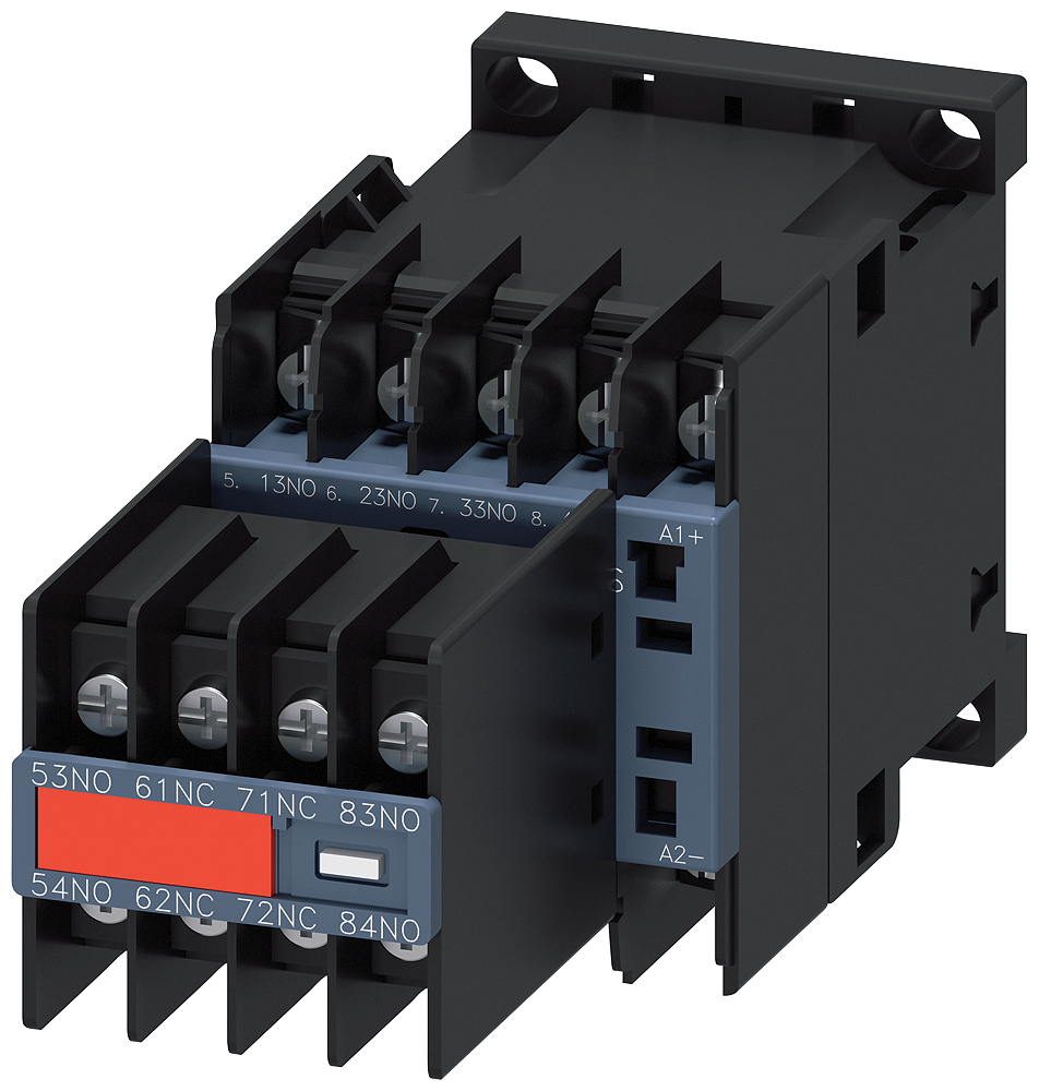 [Imagem do produto CONTATOR AUXILIAR 6NA+2NF FIXO 24VCC OLHAL 3RH22624BG40 SIEMENS]