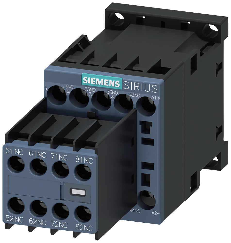 CONTATOR AUXILIAR 4NA+4NF DC125V S00 LIGAÇÃO COM PARAFUSO 3RH23441BG40 SIEMENS