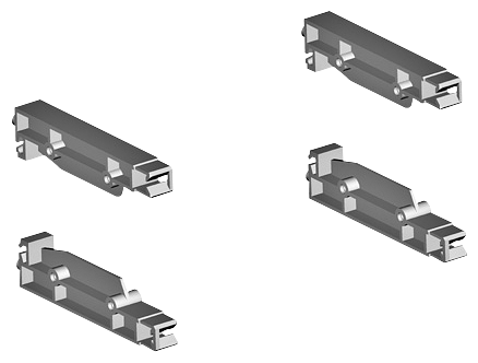 DIN SUPORTE DO MATERIAL ISOLANTE PARA TRILHO DIN (1 CONJUNTO=10 PEÇAS) 8GK99100KK33 SIEMENS