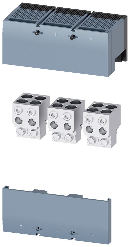 TERMINAL PARA CONDUTOR DE SEÇÃO CIRCULAR TA4.3 4X 4/0 - 500KCMIL PARA 4 CABOS 3VA96730JJ43 SIEMENS