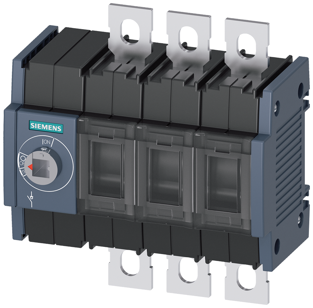SECCIONADOR DE CORTE EM CARGA 250A TAM. 2 DE 3 POLOS ACIONAMENTO FRONTAL ES 3KD38300NE100 SIEMENS