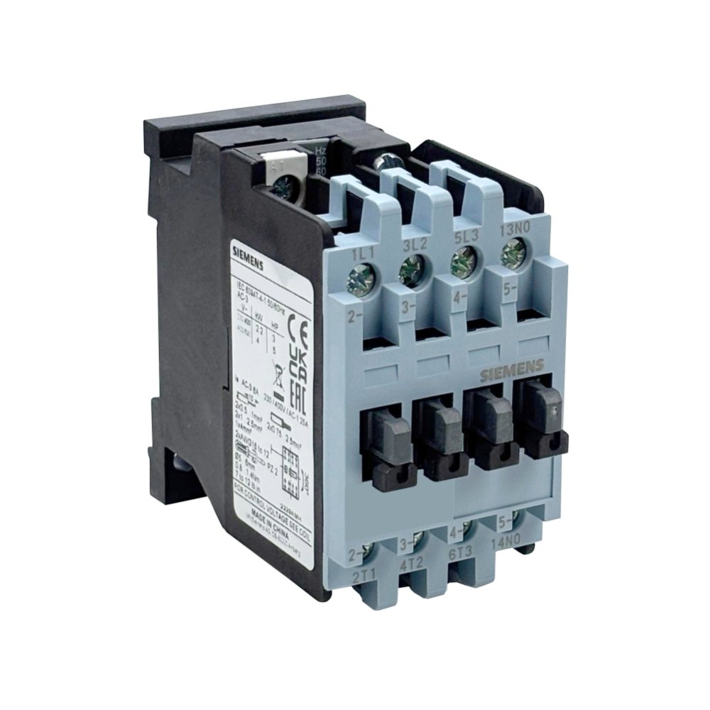 [Imagem do produto CONTATOR 9A AC-3 380V 60HZ 1NA 3TS30100AQ1 SIEMENS]