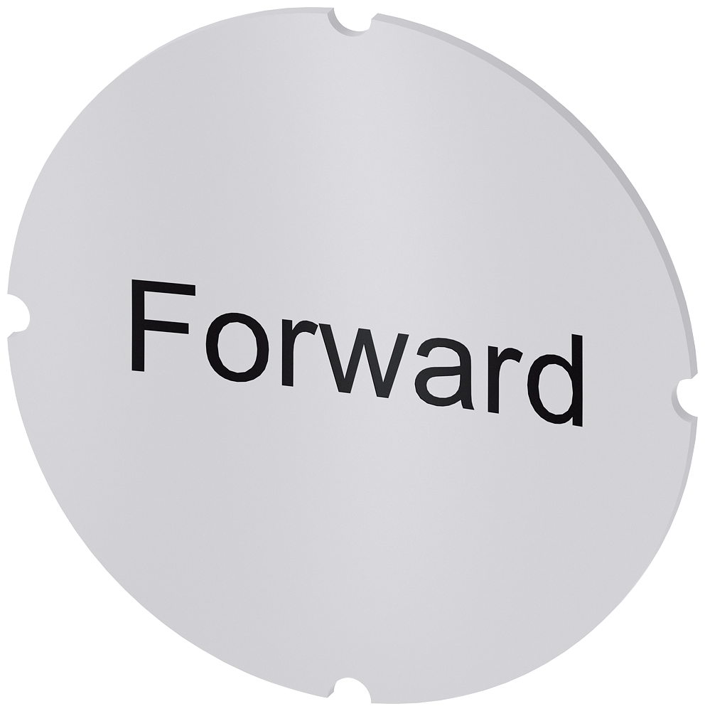 [Imagem do produto PLACA EMBUTIDA PARA BOTÃO DE PRESSÃO ILUMINADO, REDONDO, LEITOSO, INSCRIÇÃO:  3SU19000AB710DN0 SIEMENS]