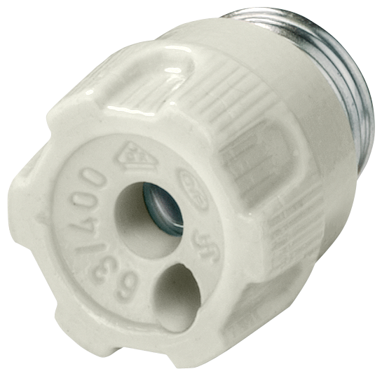 TAMPA ROSCADA NEOZED PORCELANA TAMANHO D01 16A COM FURO PARA VERIFICAÇÃO 5SH4317 SIEMENS