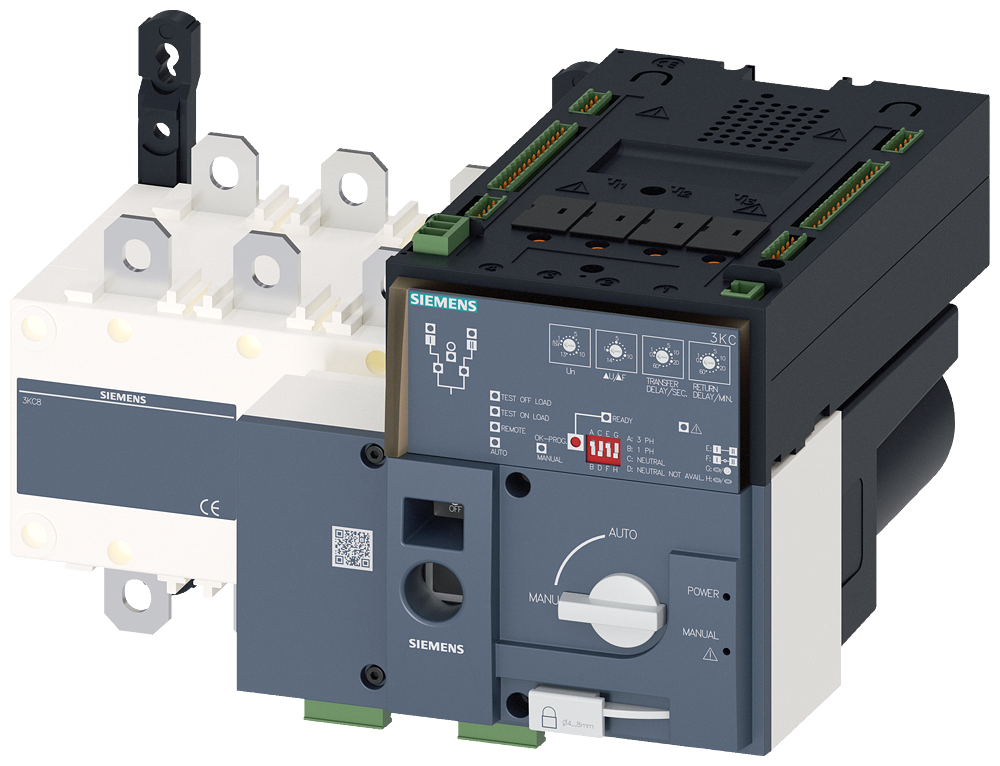 EQUIPAMENTO DE COMUTAÇÃO DE COMUTAÇÃO DE TRANSFERÊNCIA AUTOMÁTICA 3KC AUTOM 3KC83380CA220GA3 SIEMENS