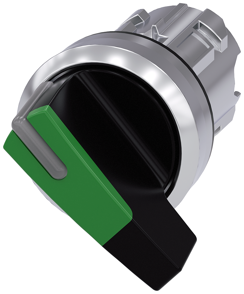INTERRUPTOR COM MANÍPULO ILUMINÁVEL 22 MM REDONDO METAL DE ALTO BRILHO 3SU10522CC400AA0-ZX90 SIEMENS