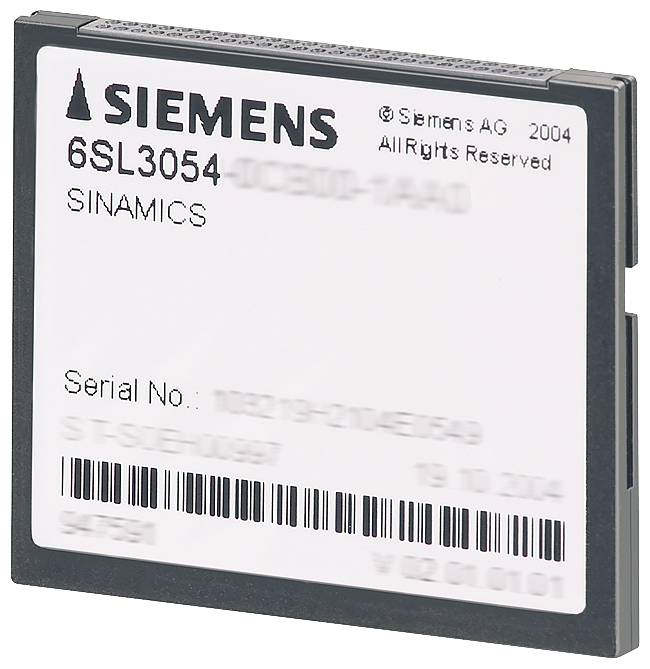 CARTÃO DE MEMÓRIA CF-CARD SW S120 V5.2 C/ LICENCA 6SL30540FC011BA0ZA02 SIEMENS