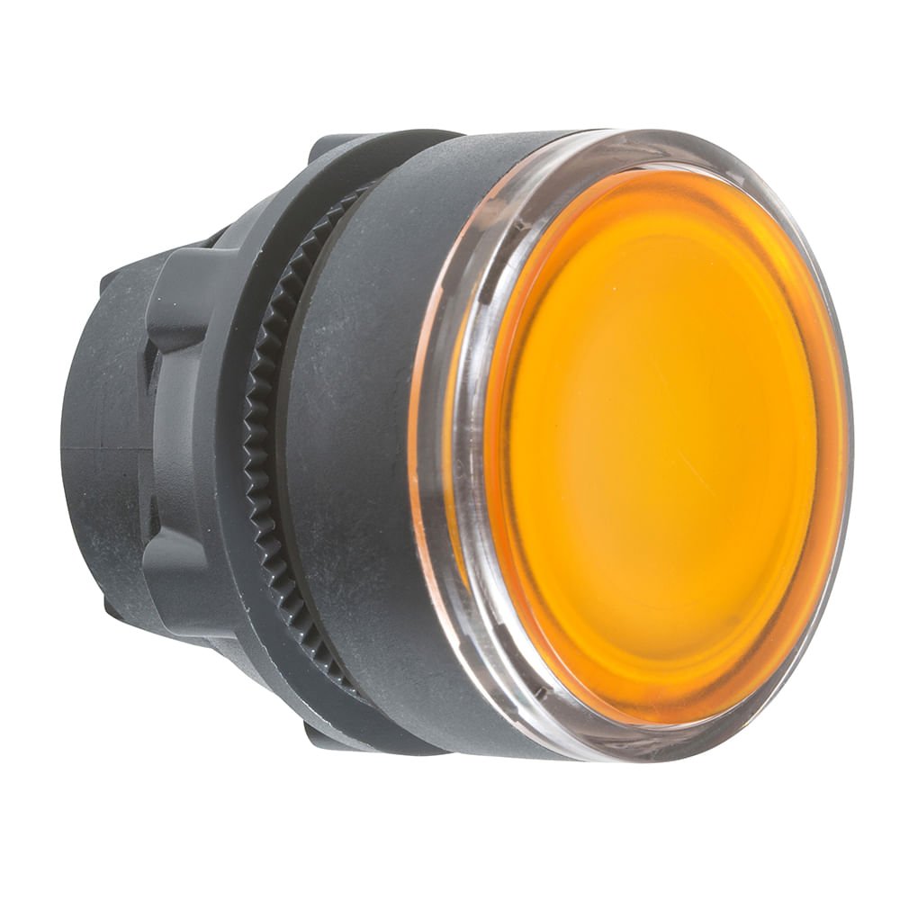 [Imagem CABEÇOTE PARA BOTÃO LUMINOSO MODULAR Ø22MM PLÁSTICO, PARA LÂMPADA BA9S, LARANJA ZB5AW35 SCHNEIDER]
