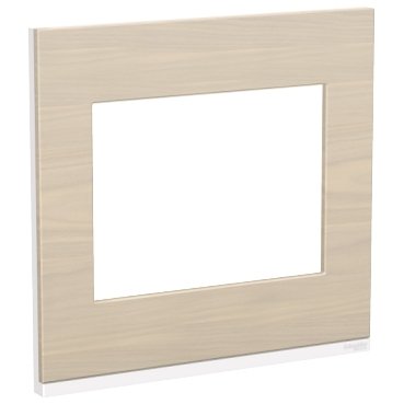 [Imagem PLACA+SUPORTE 4X4 6 POSTOS CLASS BR / NORDIC WOOD S734203829 SCHNEIDER]