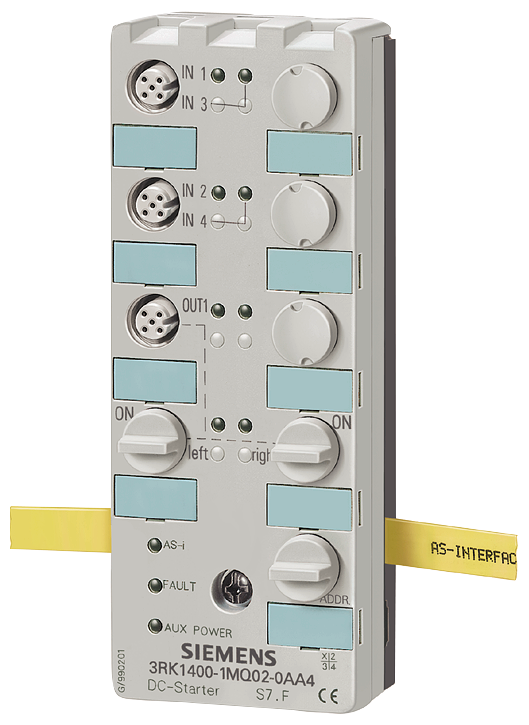 DISPOSITIVO DE ARRANQUE DC AS-I 24V IP67 DIGITAL 4E/1A DISPOSITIVOS DE ARR 3RK14001MQ030AA4 SIEMENS