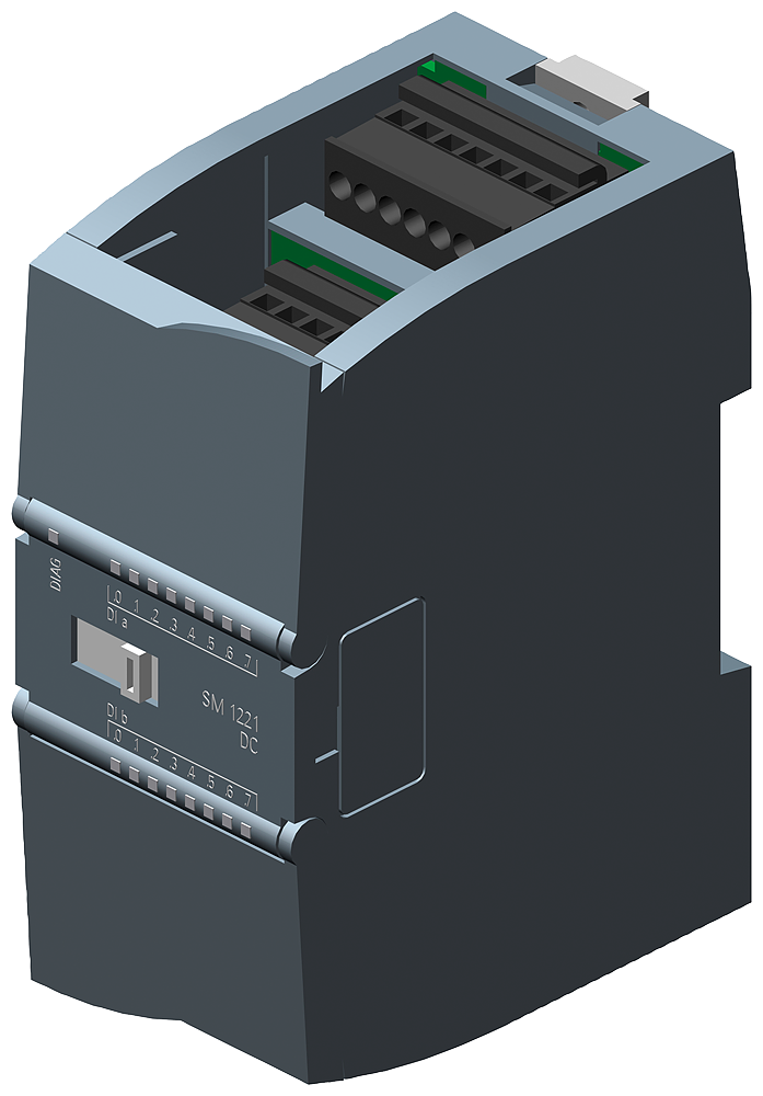 [Imagem do produto SIPLUS S7-1200 SM 1221, DI 16X24 V DC COM REVESTIMENTO CONFORMAL BASEADO EM 6ES7221 6AG12211BH324XB0 SIEMENS]