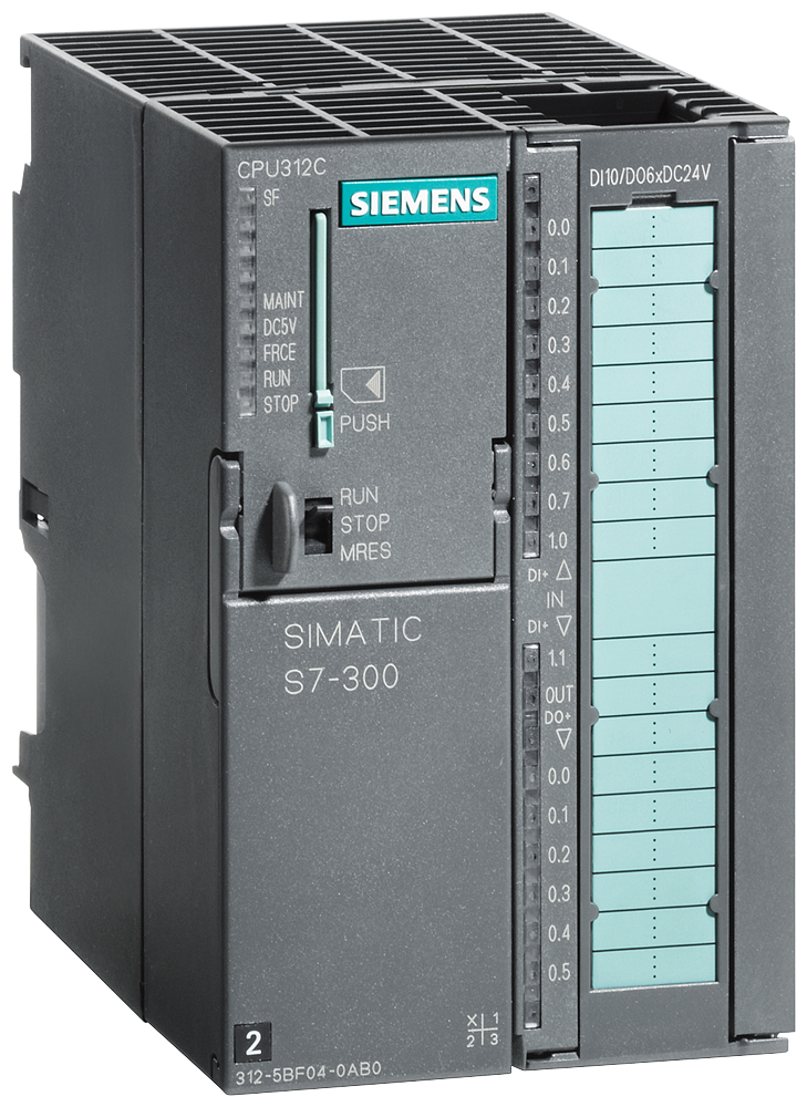 [Imagem do produto CPU COMPACTA 312C COM MPI 10DI/6DQ 64KB SIMATIC S7-300 6ES73125BF040AB0 SIEMENS]
