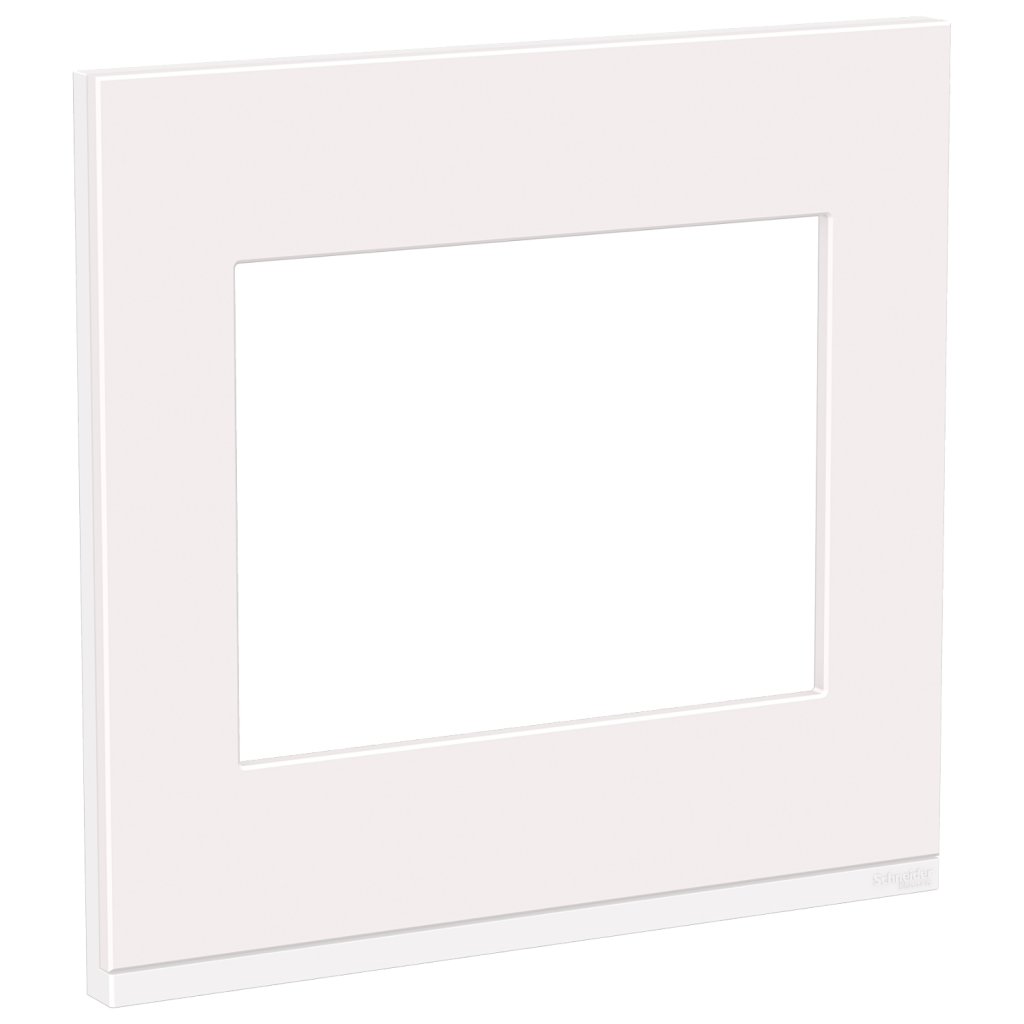 [Imagem PLACA+SUPORTE 4X4 6 POSTOS CLASS BR / WHITE FENIX S734203869 SCHNEIDER]