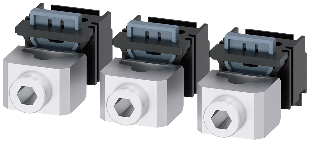 TERMINAL PARA CONDUTOR DE SEÇÃO CIRCULAR CU 3 PÇ. ACESSÓRIOS PARA: 3VA4/5 125 3VA91330JD10 SIEMENS