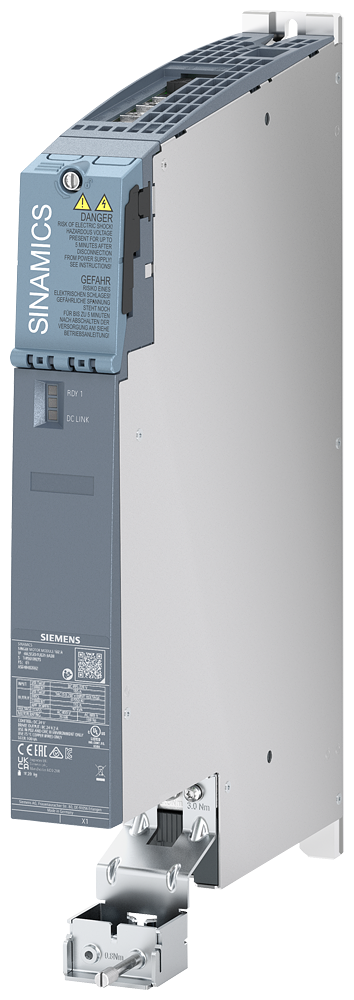 [Imagem do produto SINAMICS S220 MÓDULO DE MOTOR ÚNICO, TAMANHO DE LIVRO (FINO) C-TYPE 30 A 6SL51201UE230SC0 SIEMENS]