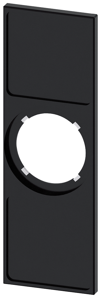 [Imagem do produto SUPORTES DE PLACA PARA INTERRUPTOR MESTRE, PRETO, PARA TAMANHO DE PLACA 27X27MM 3SU19000AL100AA0 SIEMENS]