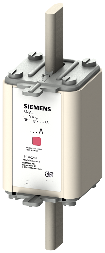 ELEMENTO DE FUSÍVEL NH NH1 IN: 200 A GG UN CA: 690 V UN CC: 440 V 3NA71406 SIEMENS