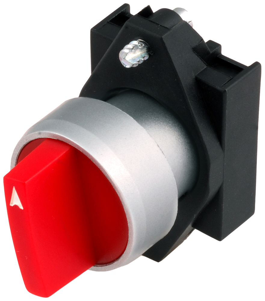 [Imagem FRONTAL COMUTADOR PLASTICO 3 POS RET PRETO 3SB60302AL100YA0 SIEMENS]