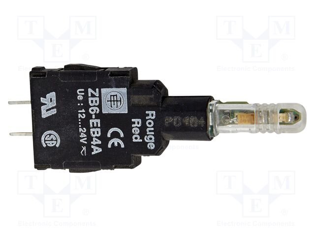 [Imagem CORPO PARA SINALIZADOR Ø16MM PLÁSTICO LED INTEGRAL BRANCO CIRCUITO IMPRESSO 12...24VCA/CC ZB6EB1A SCHNEIDER]