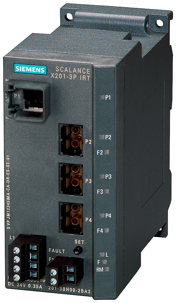 [Imagem SCALANCE X201-3PIRT SWITCH GERENCIÁVEL I 6GK52013BH002BA3 SIEMENS]