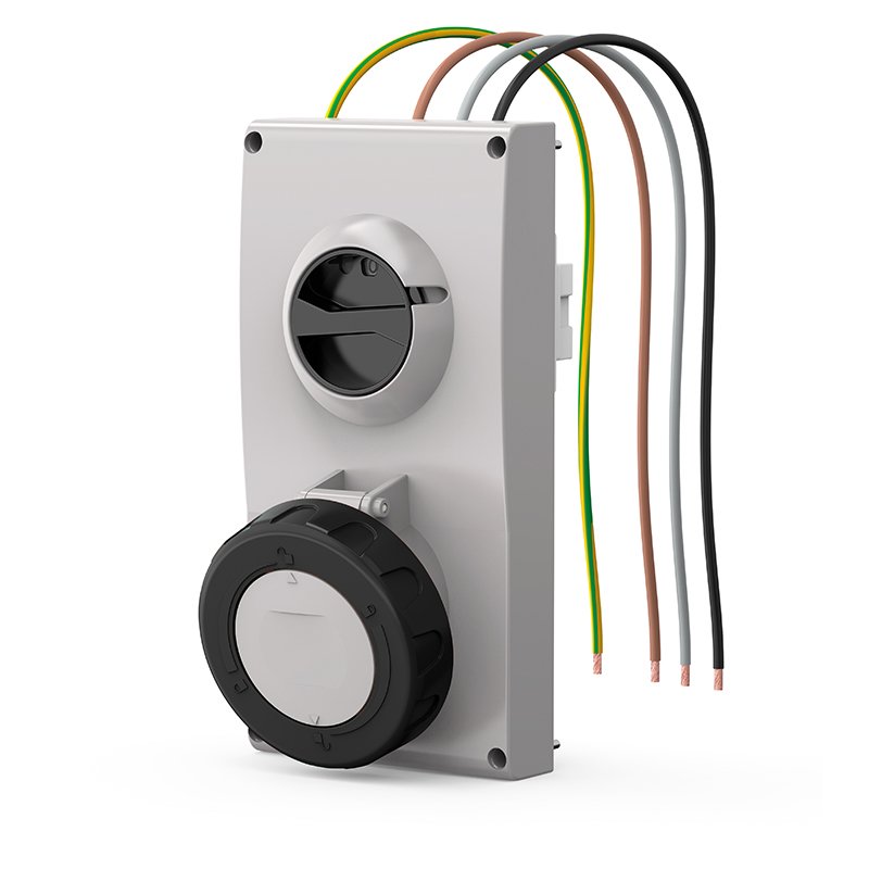 [Imagem do produto TOMADA DE EMBUTIR EMBUTIR  63A 3P+T 7H 407.63866 SCAME]