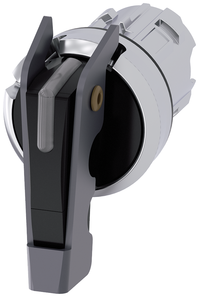 [Imagem do produto INTERRUPTOR COM MANÍPULO ILUMINÁVEL, 22 MM, REDONDO, ROSETA DE METAL, ANEL FR 3SU10522GL100AA0 SIEMENS]