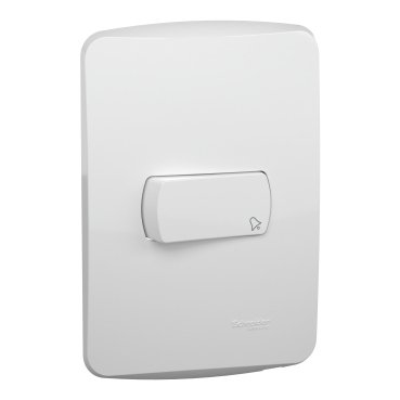 [Imagem CONJUNTO CAMPAINHA PULSADOR 10A 250V BRANCO MILUZ S3B62460 SCHNEIDER]