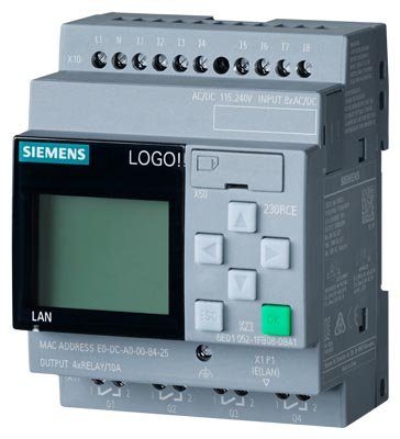 [Imagem MÓDULO LÓGICO LOGO 230RCE DISPLAY PS/I/O 115V/230V/RELAY 8DI/4DQ 6ED10521FB080BA1 SIEMENS]
