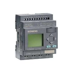 [Imagem CONTROLADOR LOGICO DISPLAY PU/I/O 12/24VCC RELE+RELOGIO 8 DI/4 DO LOGO 12/24RC 6ED10521MD000BA2 SIEMENS]
