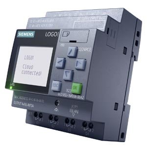 [Imagem MÓDULO LÓGICO 8DI/4AI 4DO DISPLAY LOGOTIPO 12/24RCE 6ED10521MD080BA2 SIEMENS]