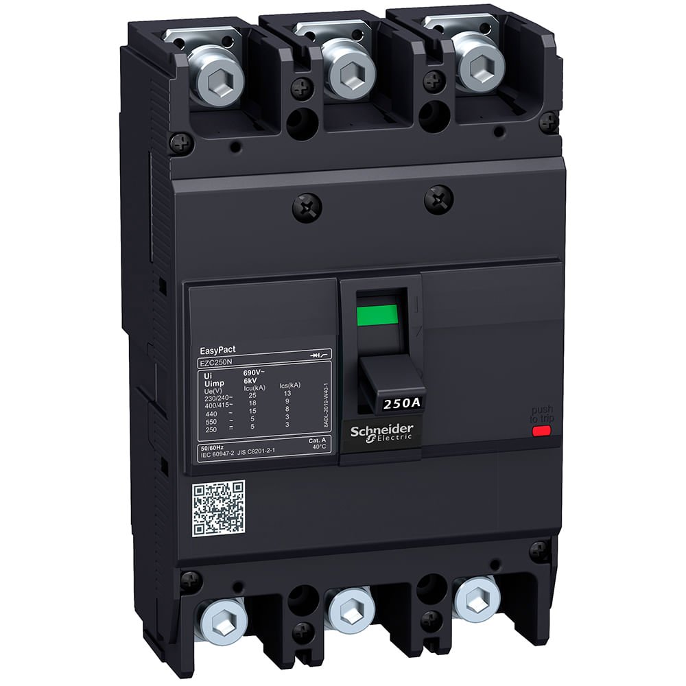 [Imagem DISJUNTOR CAIXA MOLDADA 150A 3P EZC250N EZC250N3150 SCHNEIDER]